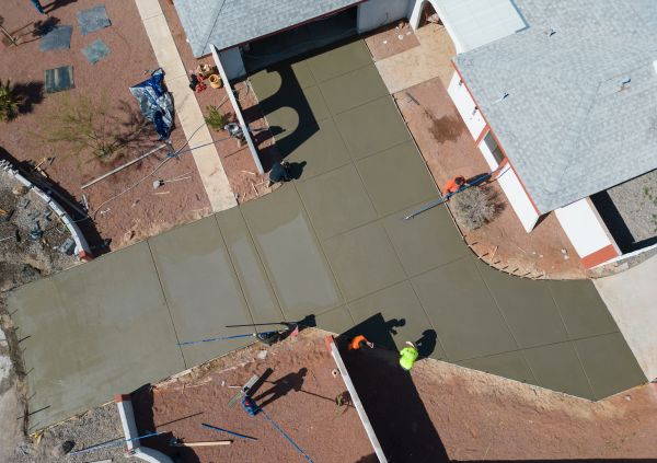 Concrete Driveway Finishing in Concord